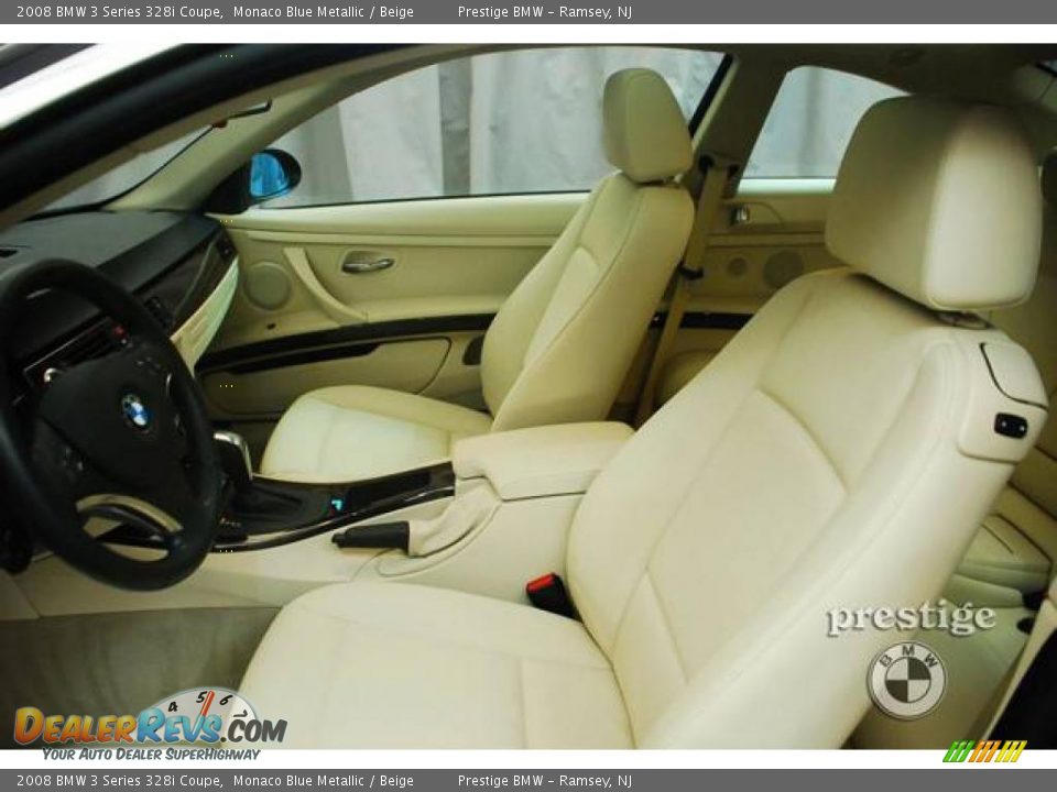 2008 BMW 3 Series 328i Coupe Monaco Blue Metallic / Beige Photo #9