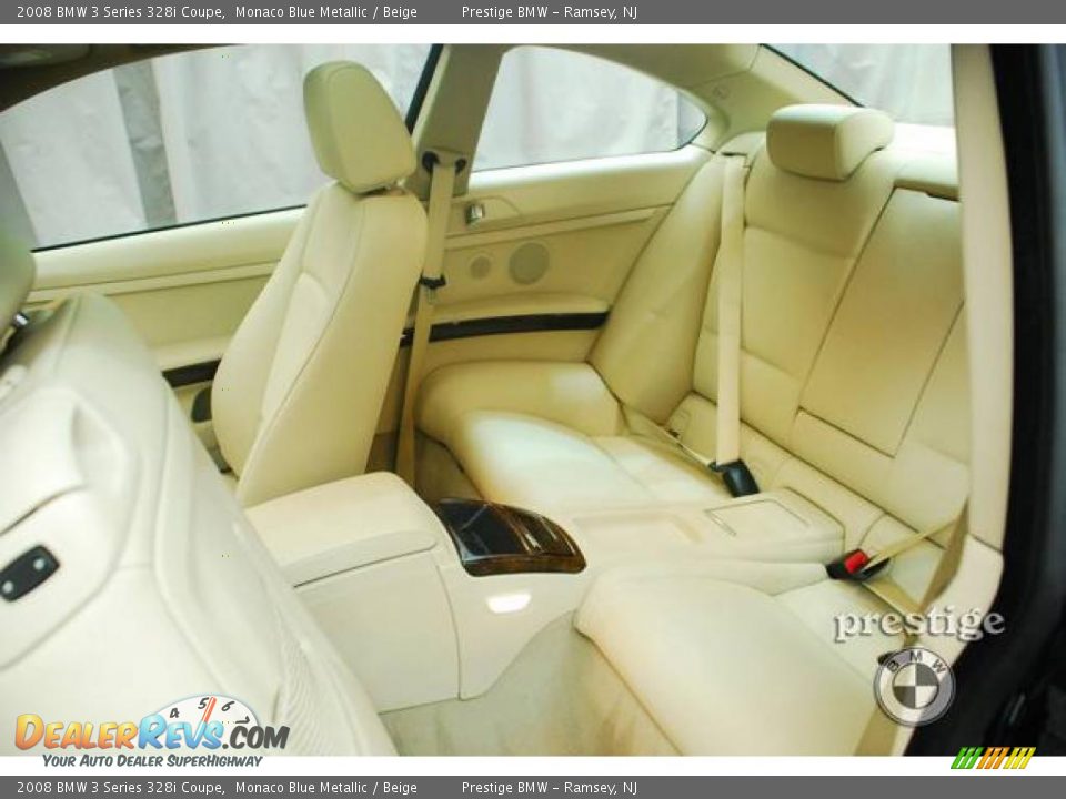 2008 BMW 3 Series 328i Coupe Monaco Blue Metallic / Beige Photo #10