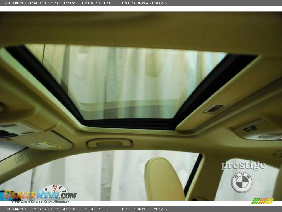 2008 BMW 3 Series 328i Coupe Monaco Blue Metallic / Beige Photo #12