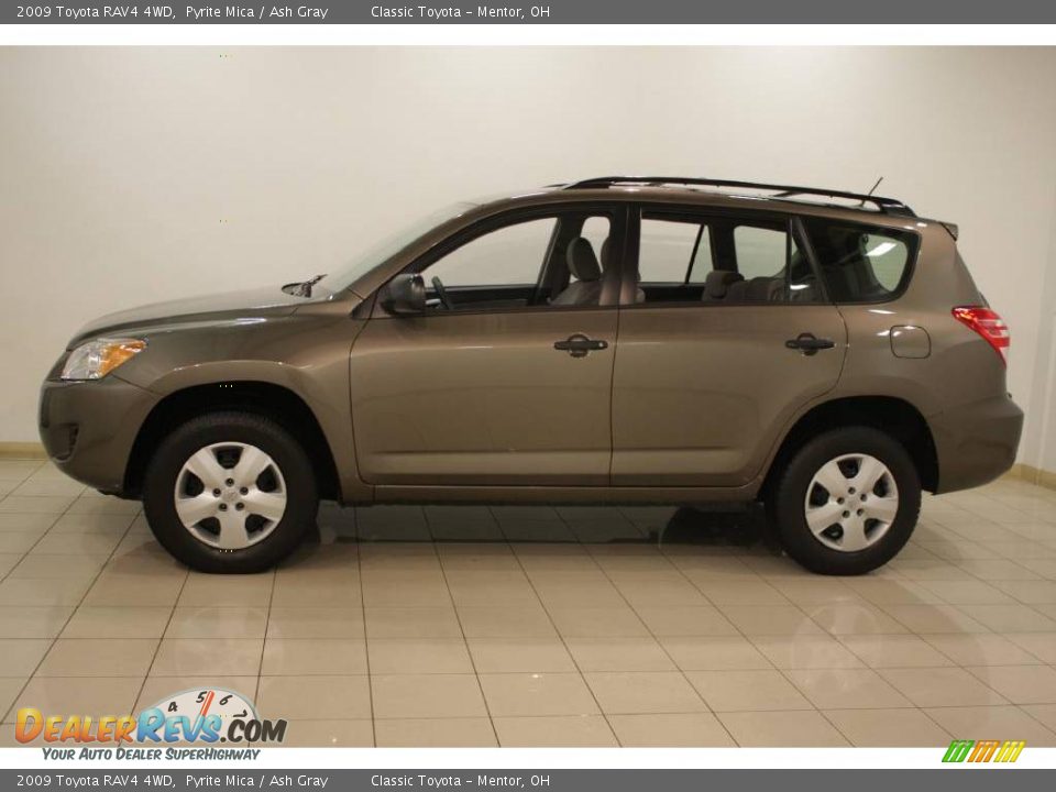 2009 Toyota RAV4 4WD Pyrite Mica / Ash Gray Photo #4