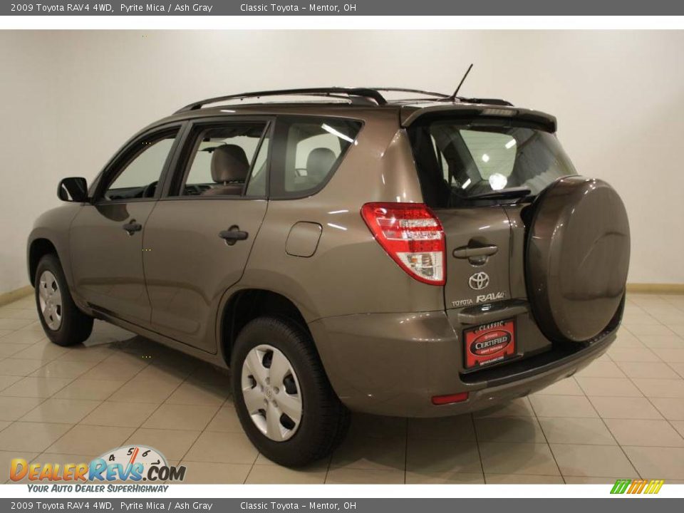2009 Toyota RAV4 4WD Pyrite Mica / Ash Gray Photo #5