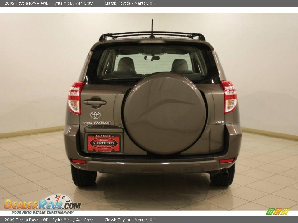 2009 Toyota RAV4 4WD Pyrite Mica / Ash Gray Photo #6