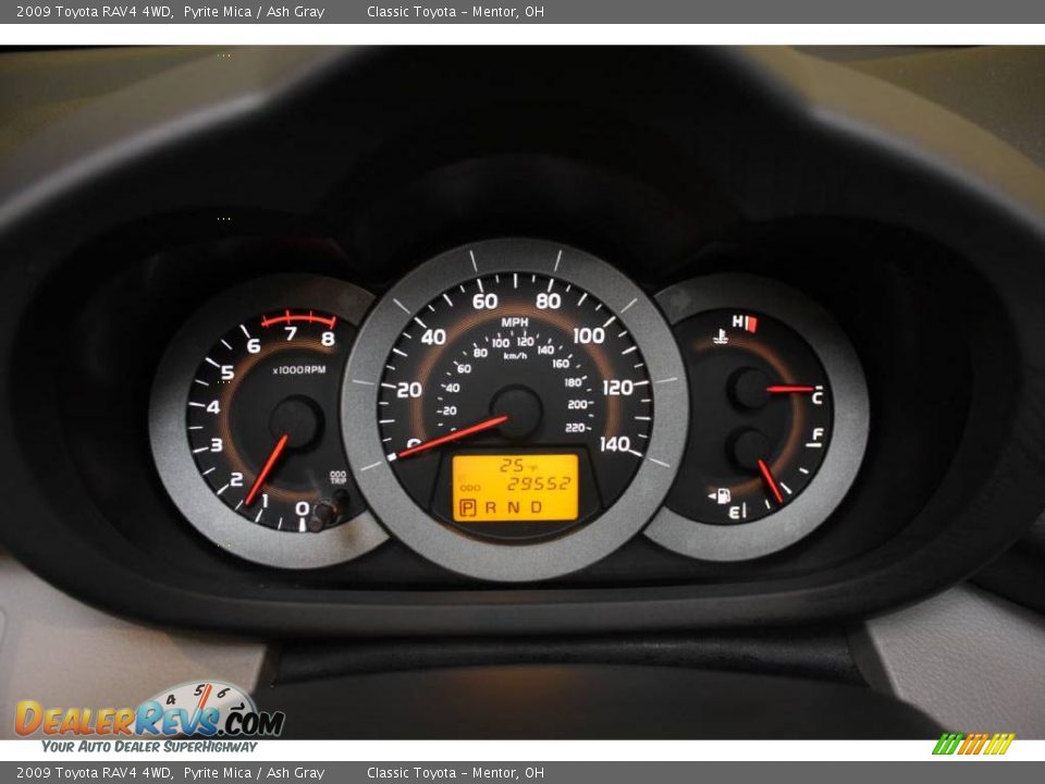 2009 Toyota RAV4 4WD Pyrite Mica / Ash Gray Photo #12