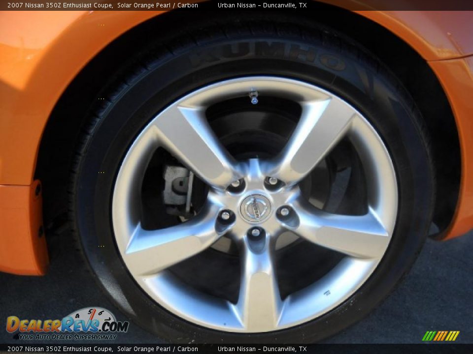 2007 Nissan 350Z Enthusiast Coupe Solar Orange Pearl / Carbon Photo #7