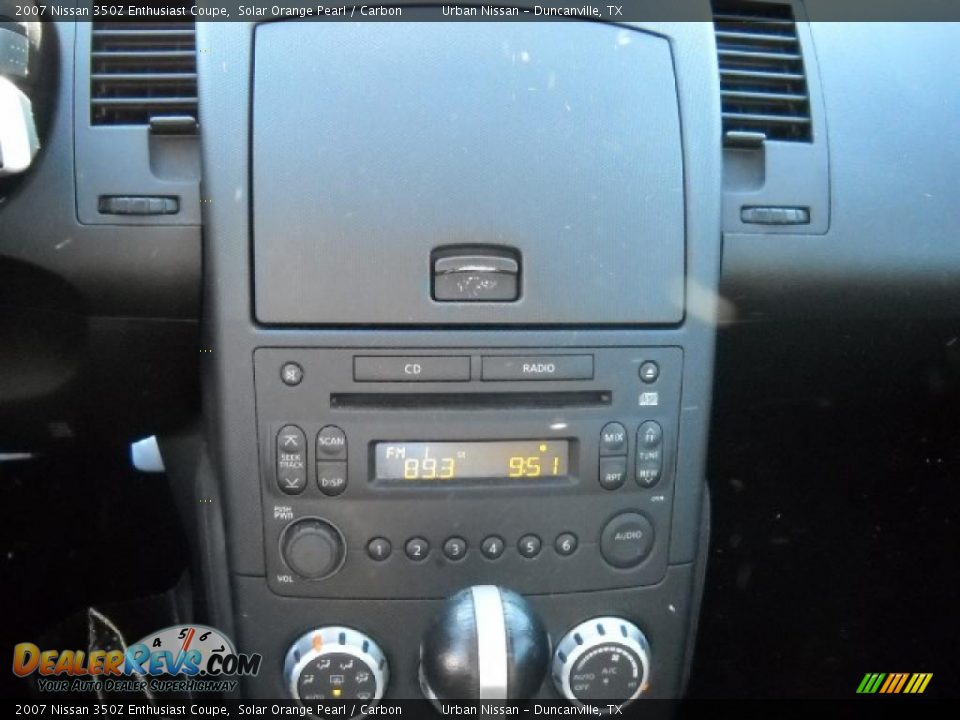 2007 Nissan 350Z Enthusiast Coupe Solar Orange Pearl / Carbon Photo #11