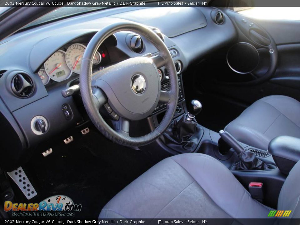 2002 Mercury Cougar V6 Coupe Dark Shadow Grey Metallic / Dark Graphite Photo #12