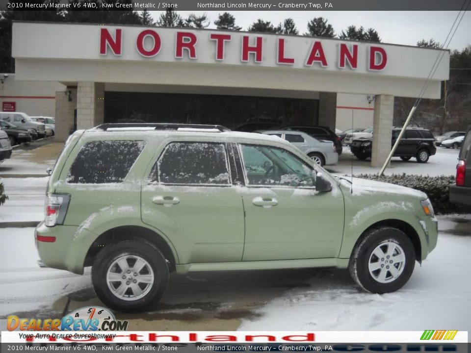 2010 Mercury Mariner V6 4WD Kiwi Green Metallic / Stone Photo #1