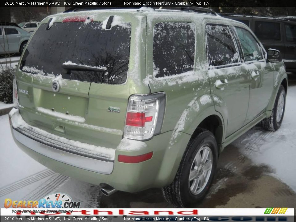 2010 Mercury Mariner V6 4WD Kiwi Green Metallic / Stone Photo #2