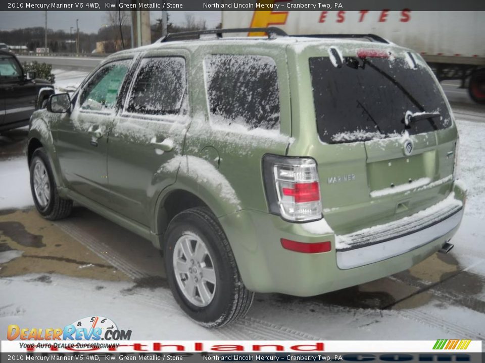 2010 Mercury Mariner V6 4WD Kiwi Green Metallic / Stone Photo #4