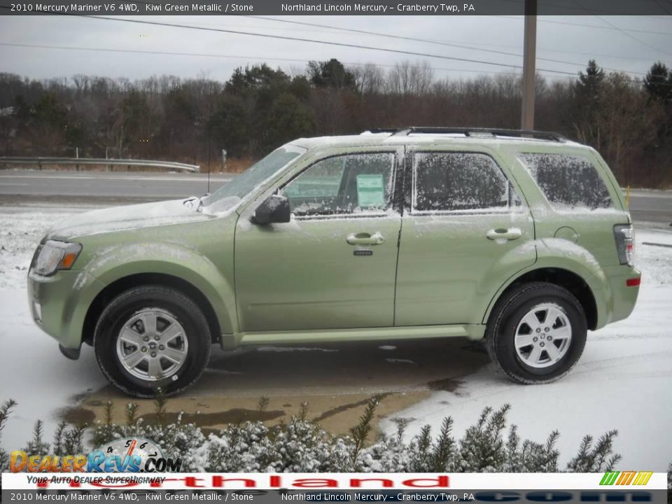 2010 Mercury Mariner V6 4WD Kiwi Green Metallic / Stone Photo #5