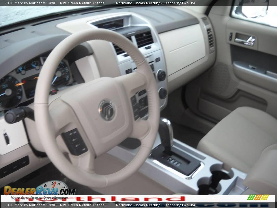 2010 Mercury Mariner V6 4WD Kiwi Green Metallic / Stone Photo #7