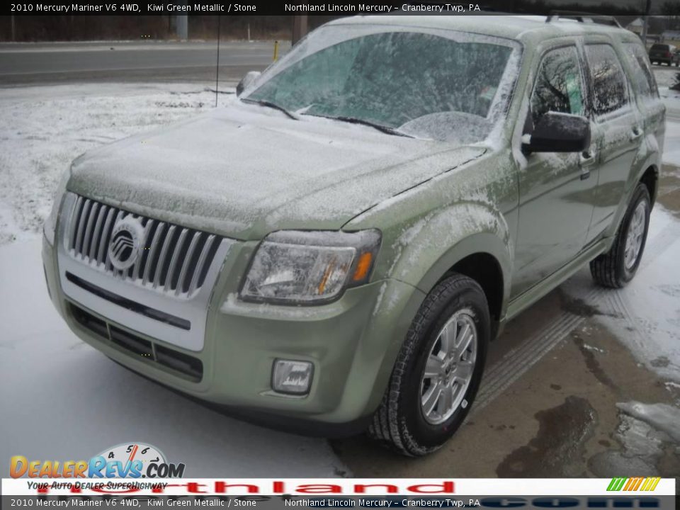 2010 Mercury Mariner V6 4WD Kiwi Green Metallic / Stone Photo #12