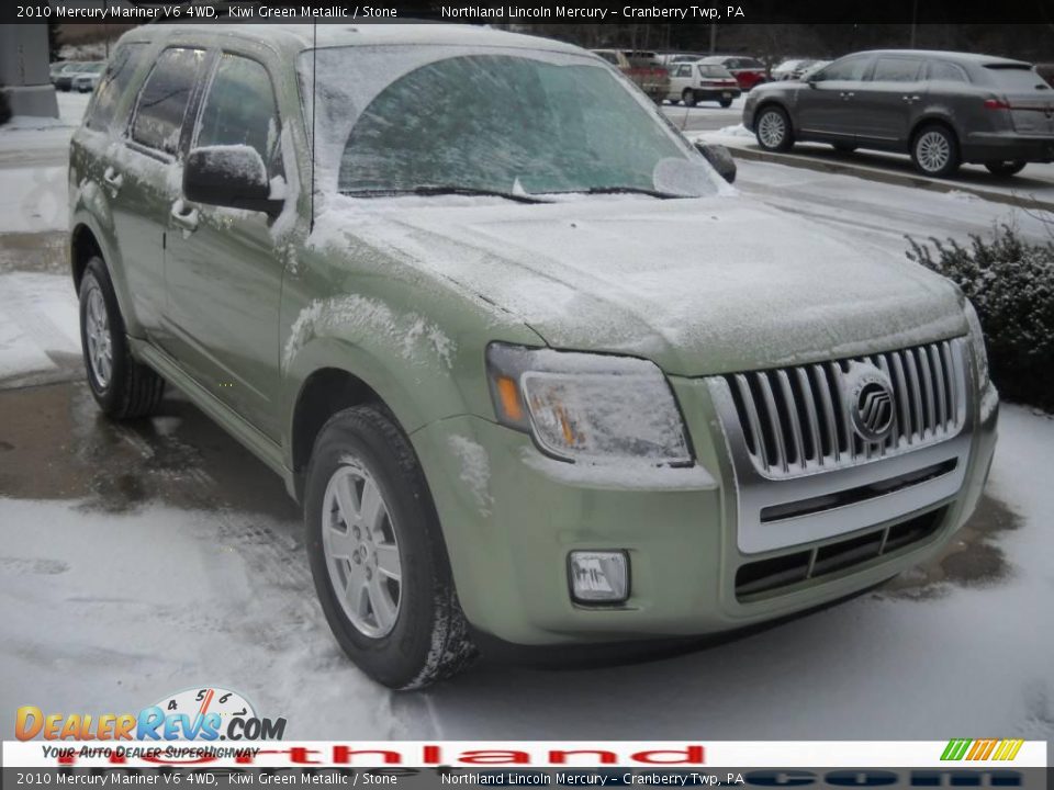 2010 Mercury Mariner V6 4WD Kiwi Green Metallic / Stone Photo #14
