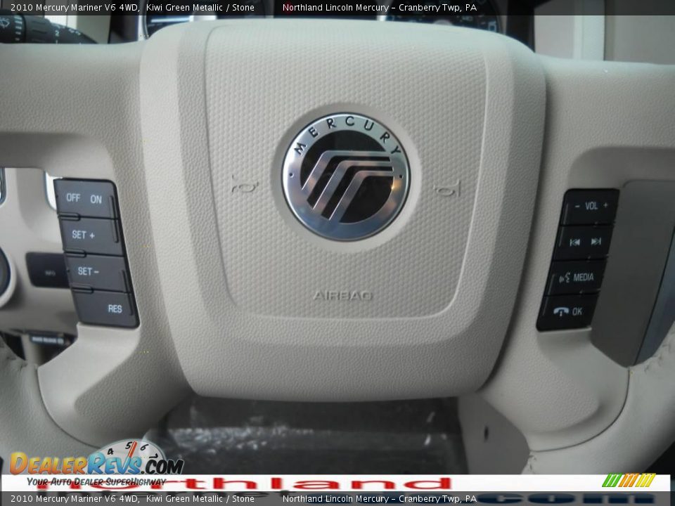 2010 Mercury Mariner V6 4WD Kiwi Green Metallic / Stone Photo #19