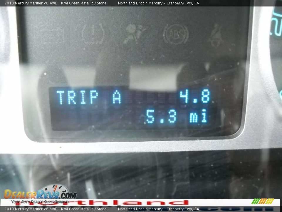 2010 Mercury Mariner V6 4WD Kiwi Green Metallic / Stone Photo #20