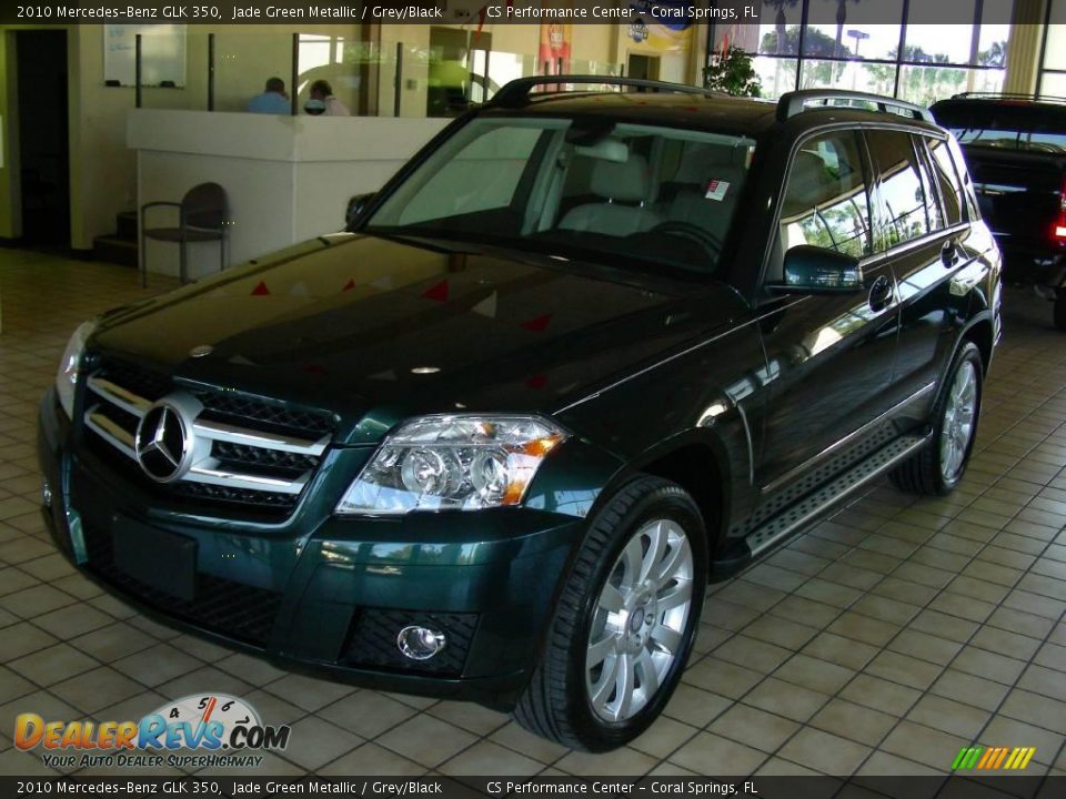 2010 Mercedes-Benz GLK 350 Jade Green Metallic / Grey/Black Photo #1