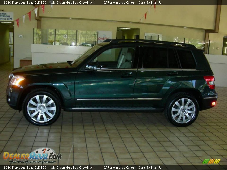 2010 Mercedes-Benz GLK 350 Jade Green Metallic / Grey/Black Photo #2