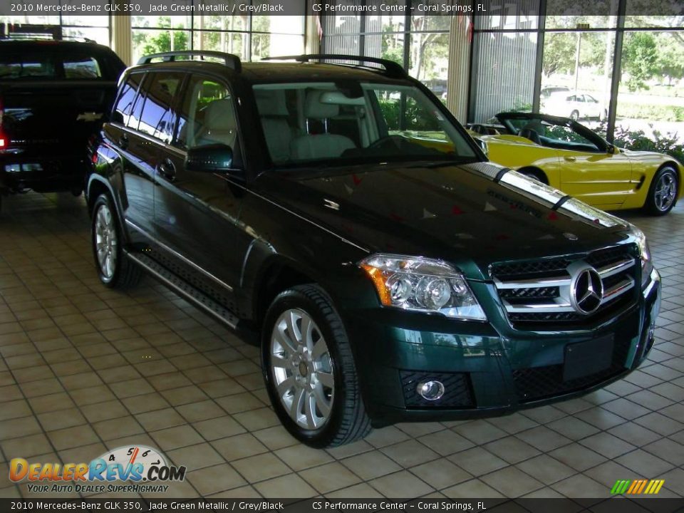 2010 Mercedes-Benz GLK 350 Jade Green Metallic / Grey/Black Photo #3