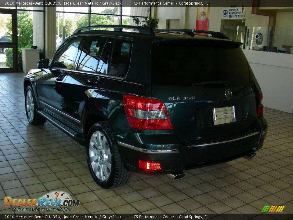 2010 Mercedes-Benz GLK 350 Jade Green Metallic / Grey/Black Photo #7