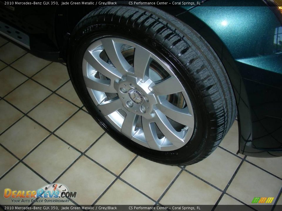 2010 Mercedes-Benz GLK 350 Jade Green Metallic / Grey/Black Photo #9