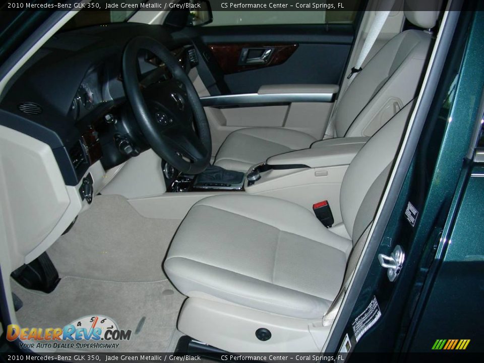 2010 Mercedes-Benz GLK 350 Jade Green Metallic / Grey/Black Photo #10