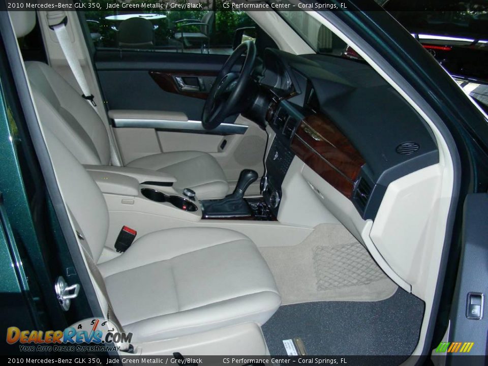 2010 Mercedes-Benz GLK 350 Jade Green Metallic / Grey/Black Photo #12
