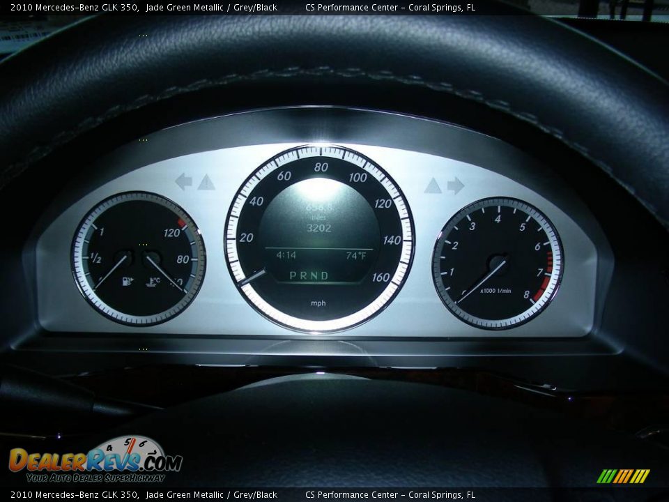 2010 Mercedes-Benz GLK 350 Jade Green Metallic / Grey/Black Photo #25