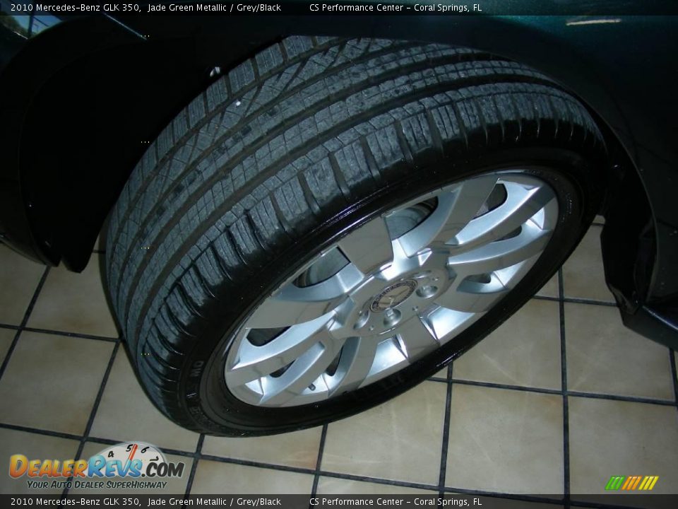 2010 Mercedes-Benz GLK 350 Jade Green Metallic / Grey/Black Photo #27