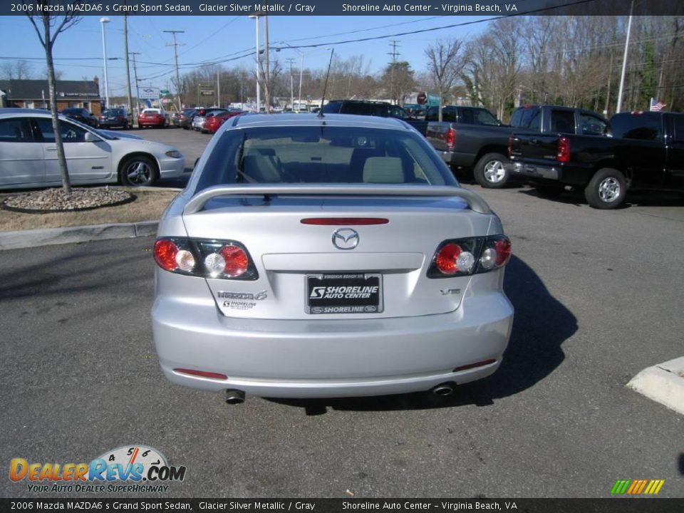 2006 Mazda MAZDA6 s Grand Sport Sedan Glacier Silver Metallic / Gray Photo #5