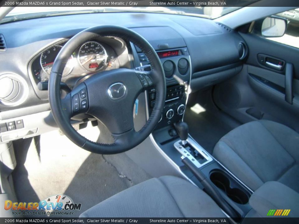 2006 Mazda MAZDA6 s Grand Sport Sedan Glacier Silver Metallic / Gray Photo #13
