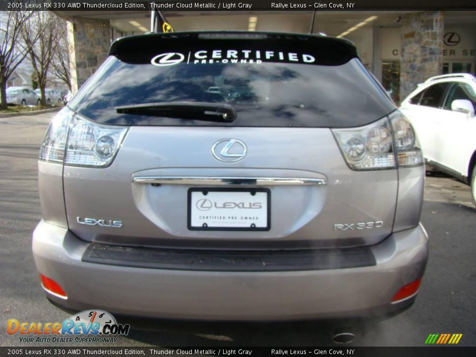 2005 Lexus RX 330 AWD Thundercloud Edition Thunder Cloud Metallic / Light Gray Photo #5