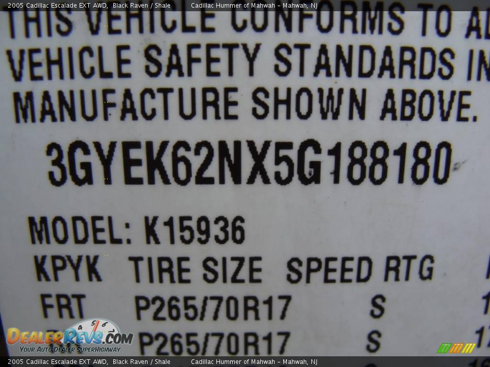 2005 Cadillac Escalade EXT AWD Black Raven / Shale Photo #25