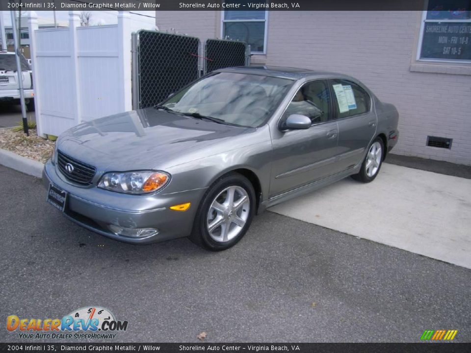 2004 Infiniti I 35 Diamond Graphite Metallic / Willow Photo #2