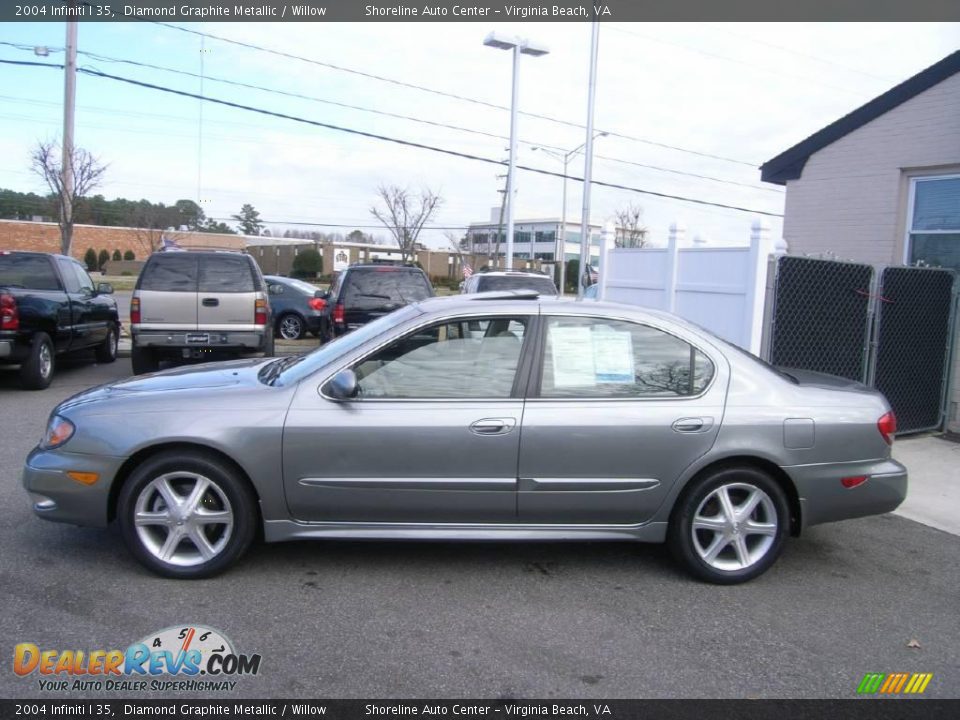 2004 Infiniti I 35 Diamond Graphite Metallic / Willow Photo #3