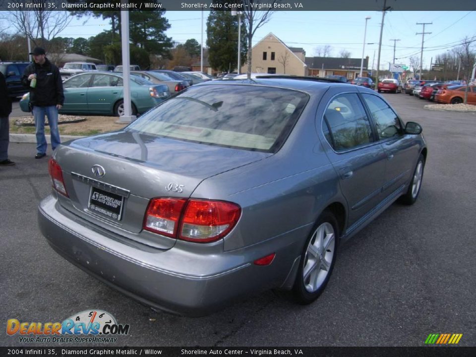 2004 Infiniti I 35 Diamond Graphite Metallic / Willow Photo #6
