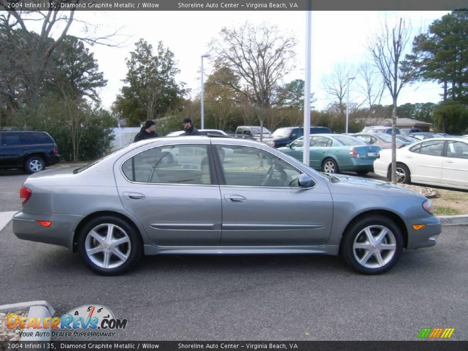2004 Infiniti I 35 Diamond Graphite Metallic / Willow Photo #7