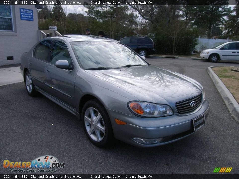 2004 Infiniti I 35 Diamond Graphite Metallic / Willow Photo #8