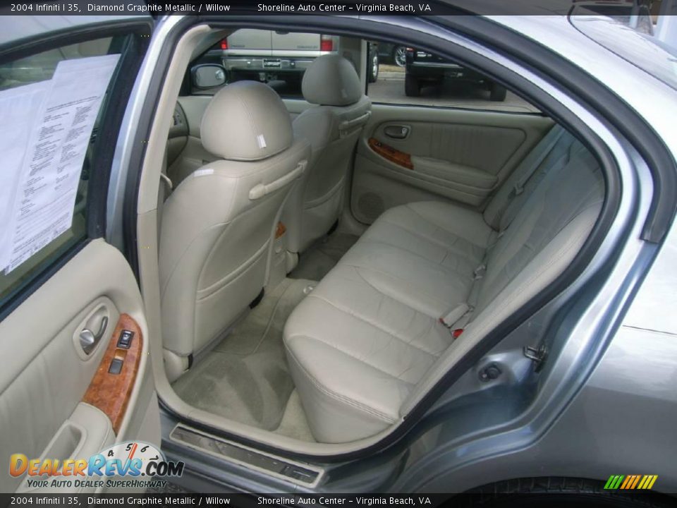 2004 Infiniti I 35 Diamond Graphite Metallic / Willow Photo #9