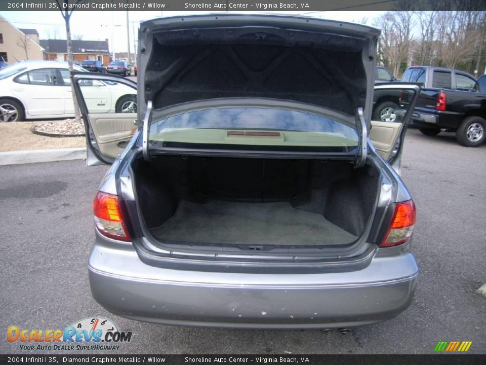 2004 Infiniti I 35 Diamond Graphite Metallic / Willow Photo #12