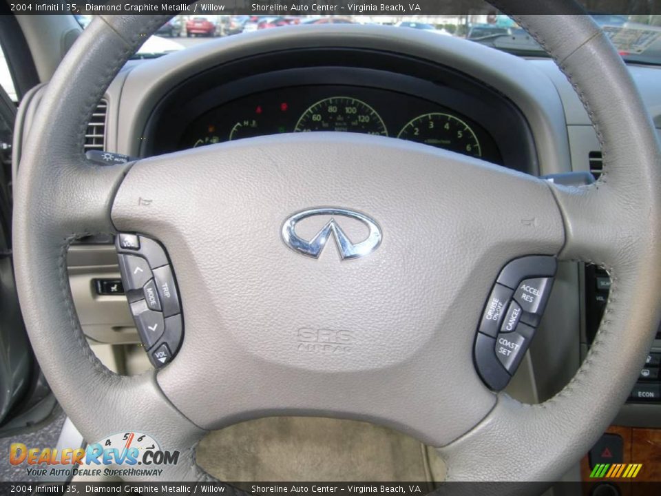 2004 Infiniti I 35 Diamond Graphite Metallic / Willow Photo #19