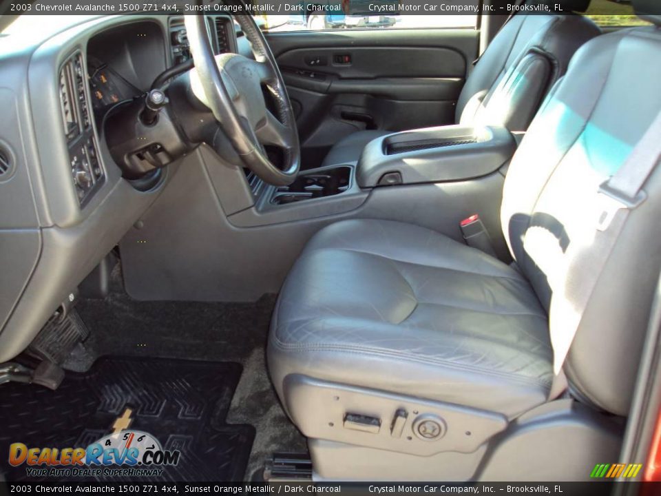 2003 Chevrolet Avalanche 1500 Z71 4x4 Sunset Orange Metallic / Dark Charcoal Photo #4
