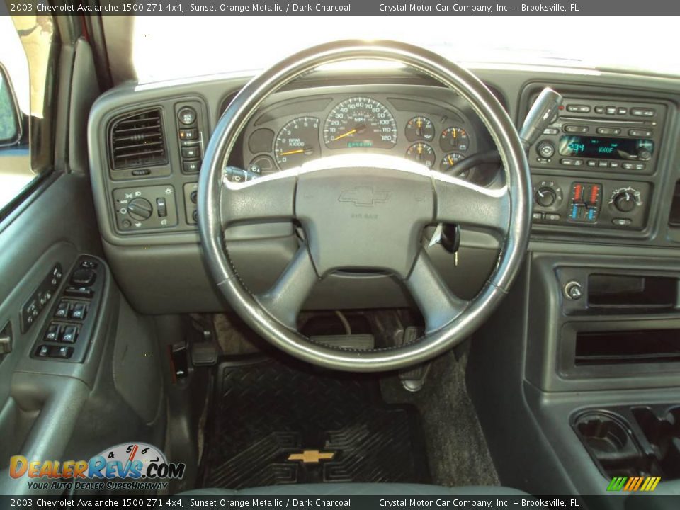 2003 Chevrolet Avalanche 1500 Z71 4x4 Sunset Orange Metallic / Dark Charcoal Photo #6