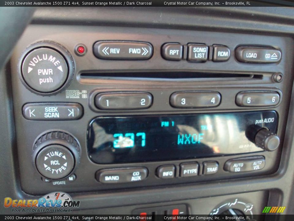 2003 Chevrolet Avalanche 1500 Z71 4x4 Sunset Orange Metallic / Dark Charcoal Photo #19