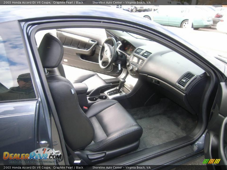 2003 Honda Accord EX V6 Coupe Graphite Pearl / Black Photo #5