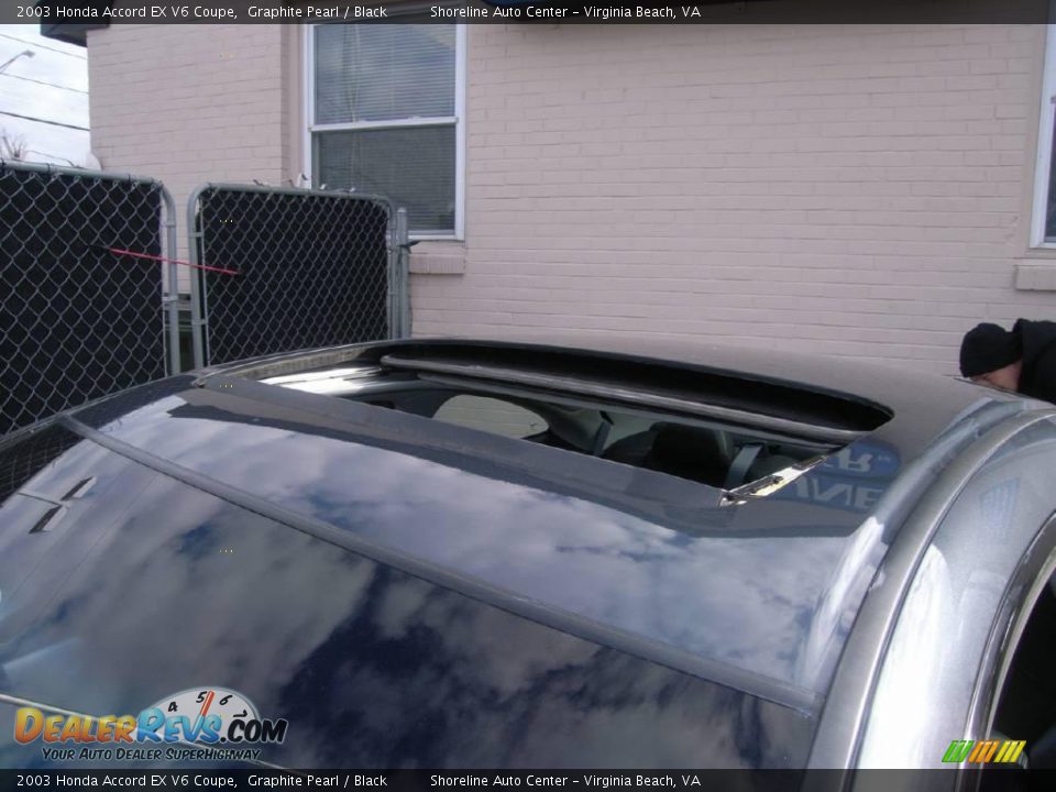 2003 Honda Accord EX V6 Coupe Graphite Pearl / Black Photo #6