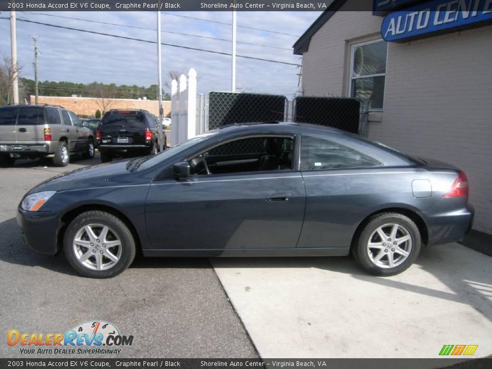 2003 Honda Accord EX V6 Coupe Graphite Pearl / Black Photo #8