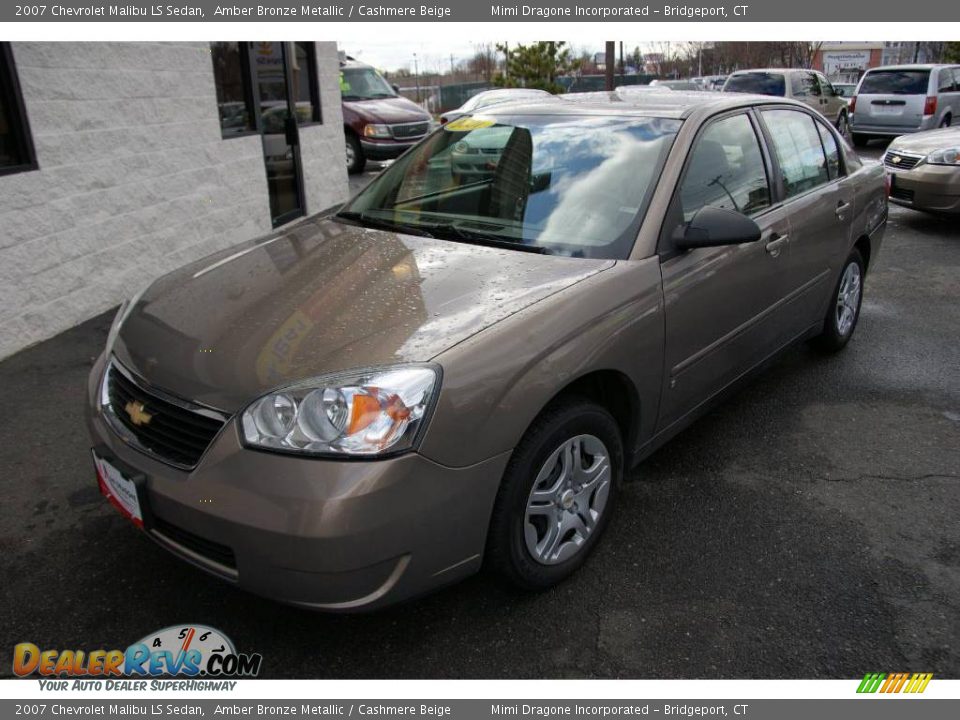 2007 Chevrolet Malibu LS Sedan Amber Bronze Metallic / Cashmere Beige Photo #1