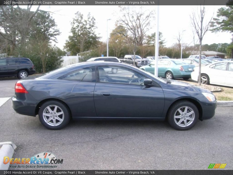 2003 Honda Accord EX V6 Coupe Graphite Pearl / Black Photo #12
