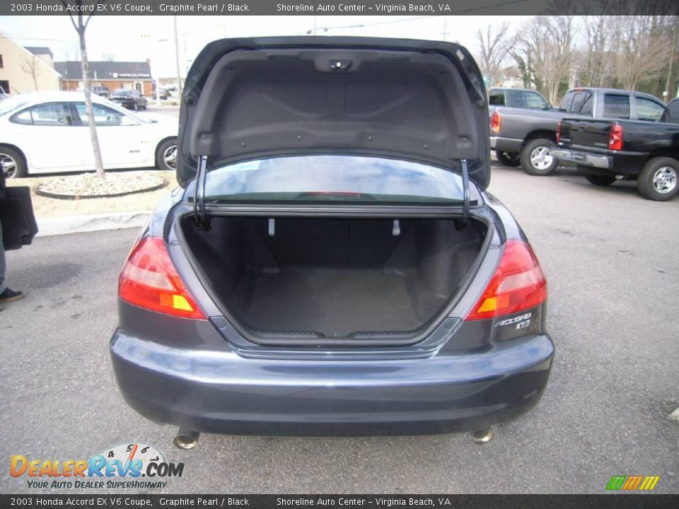 2003 Honda Accord EX V6 Coupe Graphite Pearl / Black Photo #15