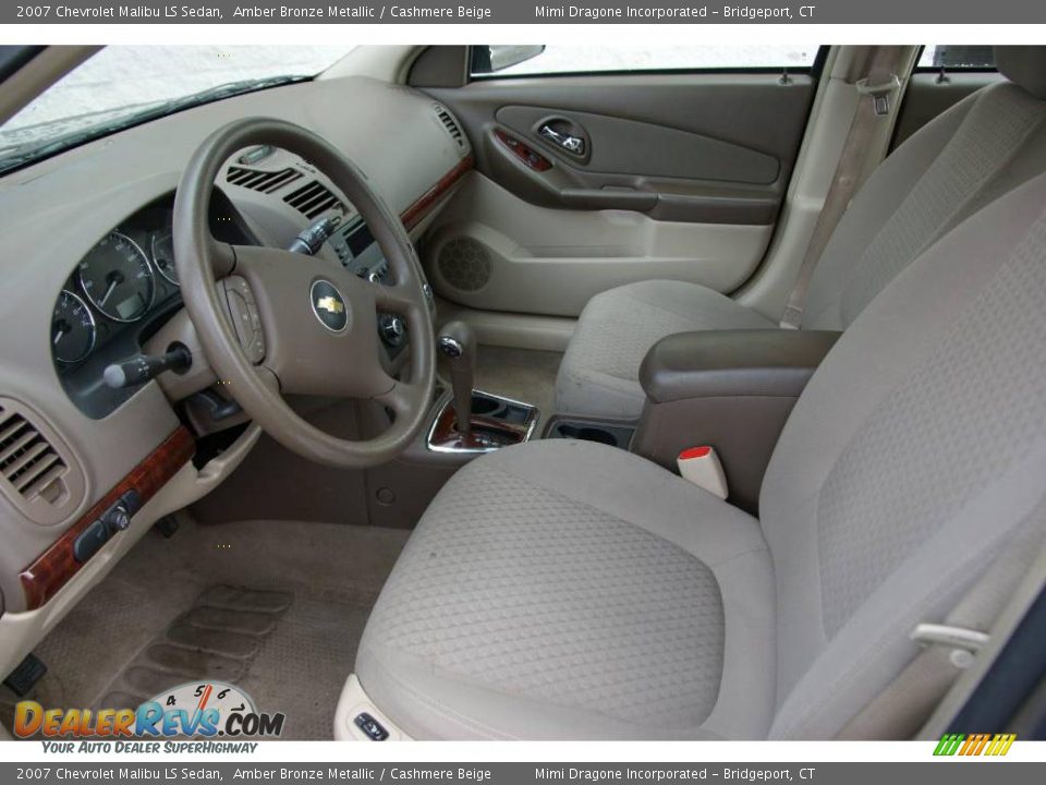 2007 Chevrolet Malibu LS Sedan Amber Bronze Metallic / Cashmere Beige Photo #9